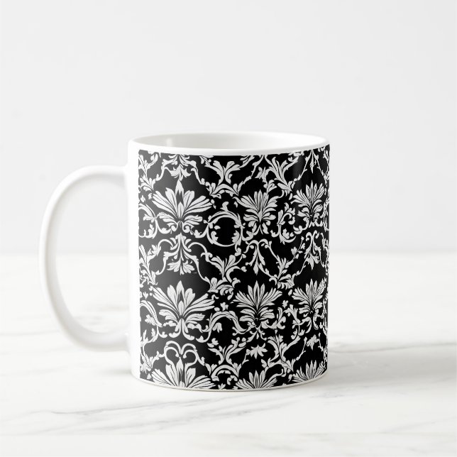 Caneca De Café Gótico Vitoriano Negro e Branco nº 4 (Esquerda)