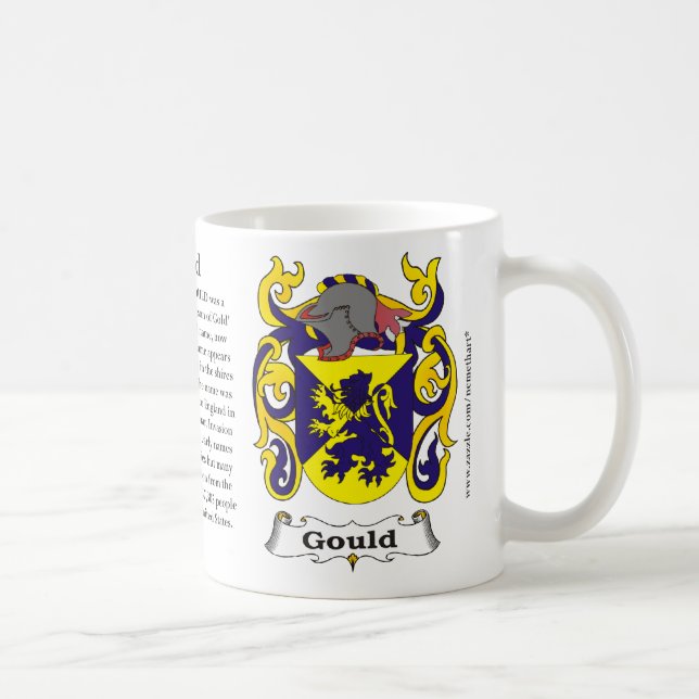 Caneca De Café Gould, a origem, significado e a crista (Direita)