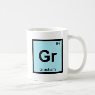 Caneca De Café Gr - Gresham Oregon Química Tabela Periódica Cidad