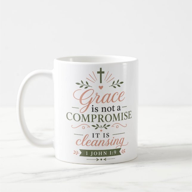 Caneca De Café Graça Não Compromisso É Bíblico Purificador (Esquerda)