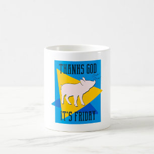 Caneca De Café Graças a Deus É Sexta