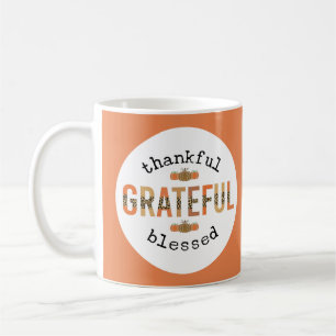 Caneca De Café Graças Grata, Bênção, Bela Queda, Ação de Graças