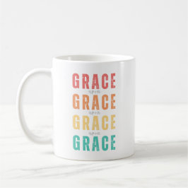 Caneca De Café Grace Sobre Grace, Rainbow Faith Mug, Christian