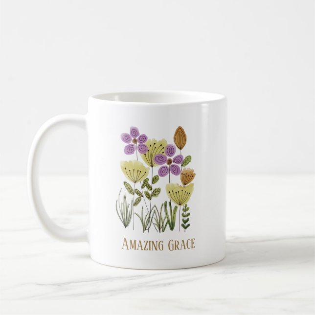 Caneca De Café Grace Wildflower incrível (Esquerda)