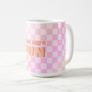 Caneca De Café Gradação Cor-de-Rosa Pêssego da Placa de Verificaç