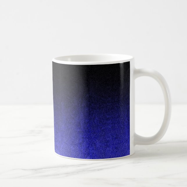 Caneca De Café Gradação da Brilhante Azul e Preta (Direita)