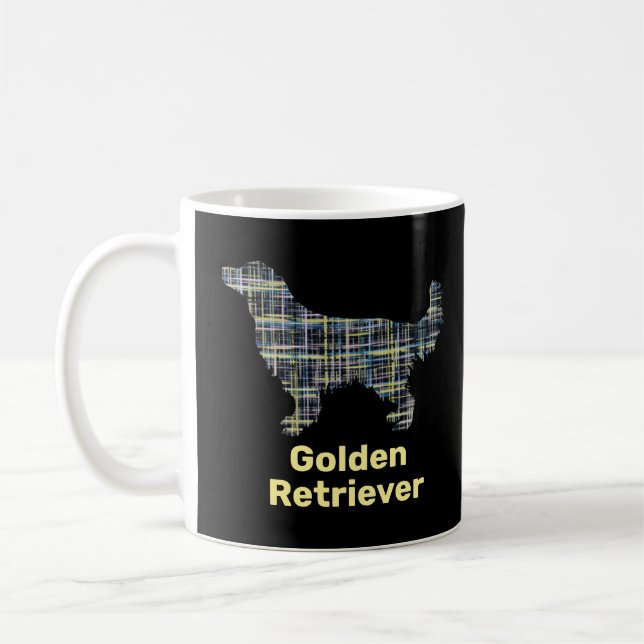 Caneca De Café Grade Amarela e Negra do ouro Retriever (Esquerda)