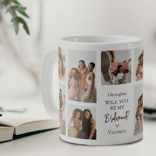 Caneca De Café Grade de Fotos Contemporânea Você Será Minha Dama 