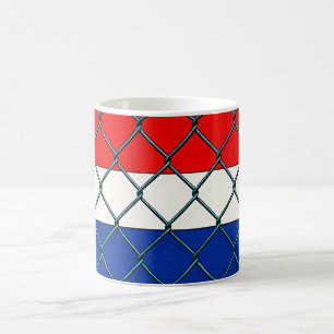 Caneca De Café Grade de Proteção da Bandeira da Holanda 