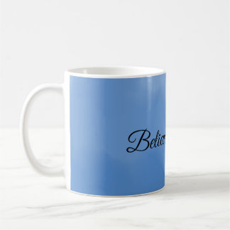 Caneca De Café Gradiente azul céu sonhador