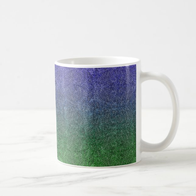 Caneca De Café Gradiente de Largura da Floresta Noite de Queda (Direita)