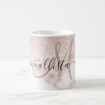 Caneca De Café Gradiente de mármore branco brilhante Rosa, Dourad<br><div class="desc">Este design elegante e feminino perfeito para a moda da moda e na moda. Ele apresenta um gradiente rosa dourado cintilante brilhante e falsa em cima de um fundo rosa cor-de-rosa e do padrão de pedra mármore branca. É glamouroso, chico, luxuoso, moderno e clássico. ***NOTA DE DESIGN IMPORTANTE: Para qualquer...</div>