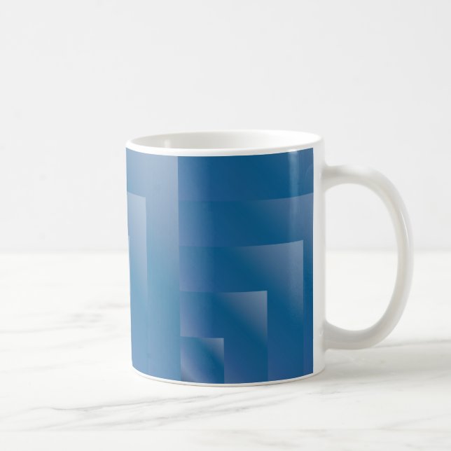 Caneca De Café Gradiente de mirtilo sem costura (Direita)