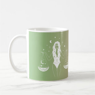 Caneca De Café Gradiente de sigla em estrela do horóscopo da Libr