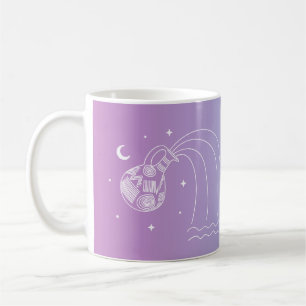 Caneca De Café Gradiente de signo de estrela do horóscopo aquátic
