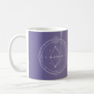 Caneca De Café Gradiente de sinal de estrela do horóscopo-zodiaco