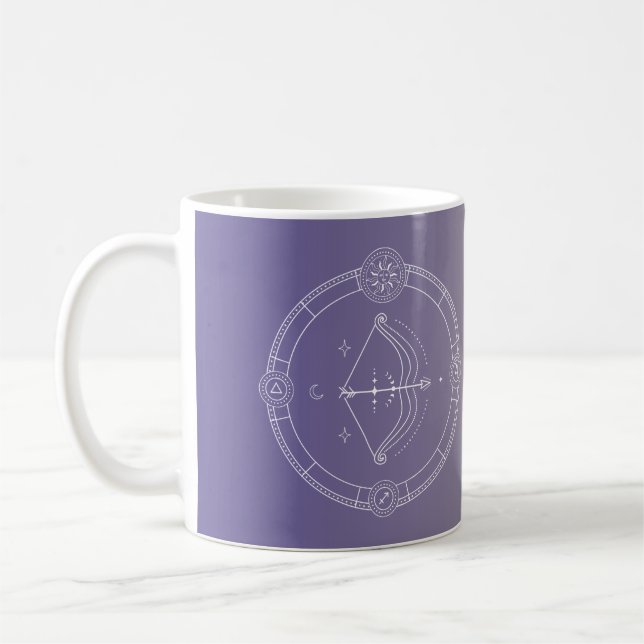 Caneca De Café Gradiente de sinal de estrela do horóscopo-zodiaco (Esquerda)