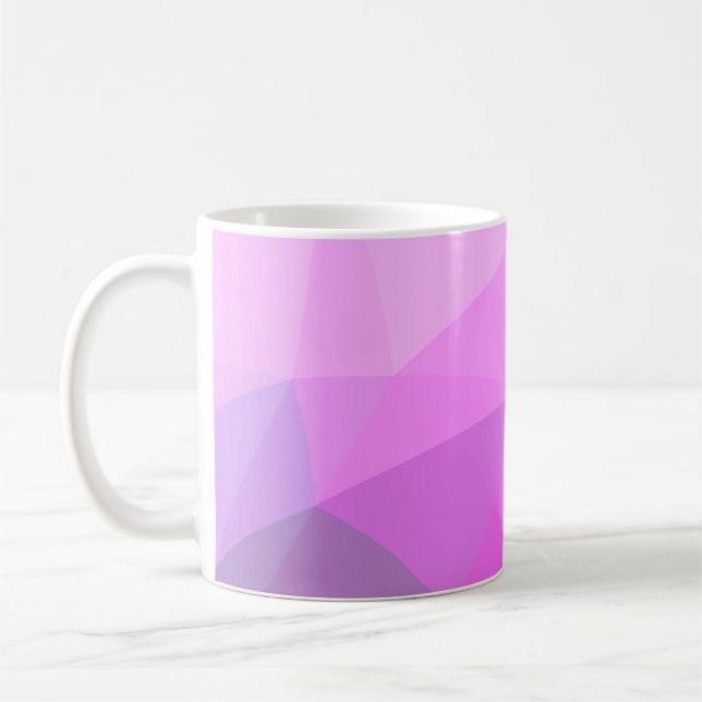 Caneca De Café Gradiente Geométrico Simples Moderno (Esquerda)