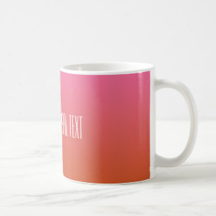 Caneca De Café Gradiente Laranja Cor-de-rosa - canetas de texto p