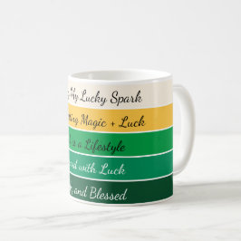 Caneca De Café Gradiente Moderno do Dia de São Patrício