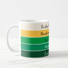 Caneca De Café Gradiente Moderno do Dia de São Patrício