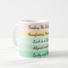 Caneca De Café Gradiente Moderno do Dia de São Patrício