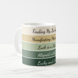 Caneca De Café Gradiente Moderno do Dia de São Patrício