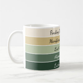 Caneca De Café Gradiente Moderno do Dia de São Patrício