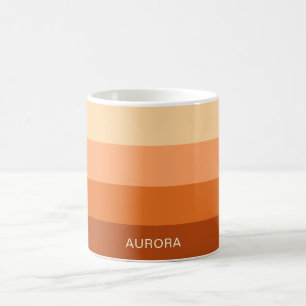 Caneca De Café Gradiente Motivacional com Nome Personalizado