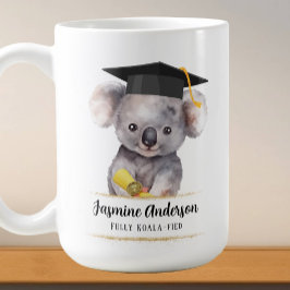 Caneca De Café Graduação Bela Koala personalizada