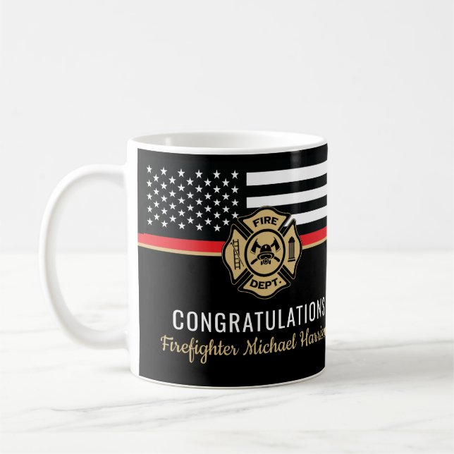 Caneca De Café Graduação da Academia de Bombeiros (Esquerda)