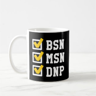 Caneca De Café Graduação Da Lista De Verificação De Doutorado Dnp