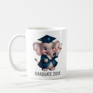 Caneca De Café Graduação de elefante