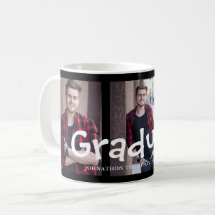 Caneca De Café Graduação de Foto Moderna 3