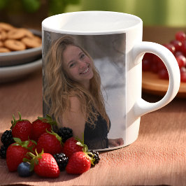 Caneca De Café Graduação de Foto Personalizada Moderna 2