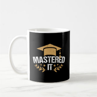Caneca De Café Graduação de Graduação de Mestrados de Ti Mastered