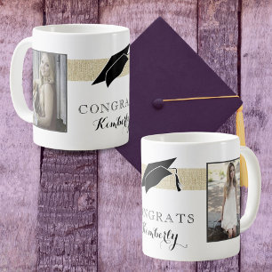 Caneca De Café Graduação de Parabéns Formandos Russos Modernos