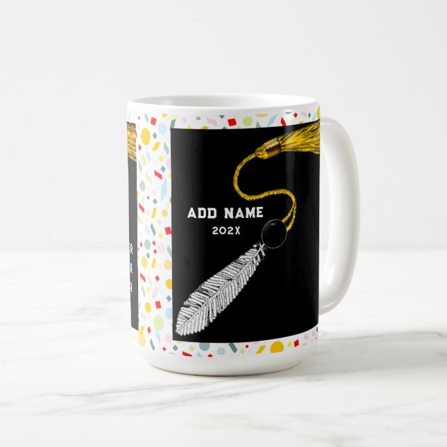Caneca De Café Graduação de Pós-Graduação (Frente Esquerda)