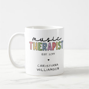 Caneca De Café Graduação de Terapêutica Musical Personalizada