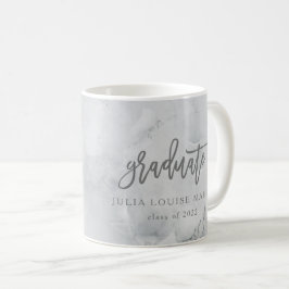 CANECA DE CAFÉ GRADUAÇÃO DOURADA MARBLE E ROSA