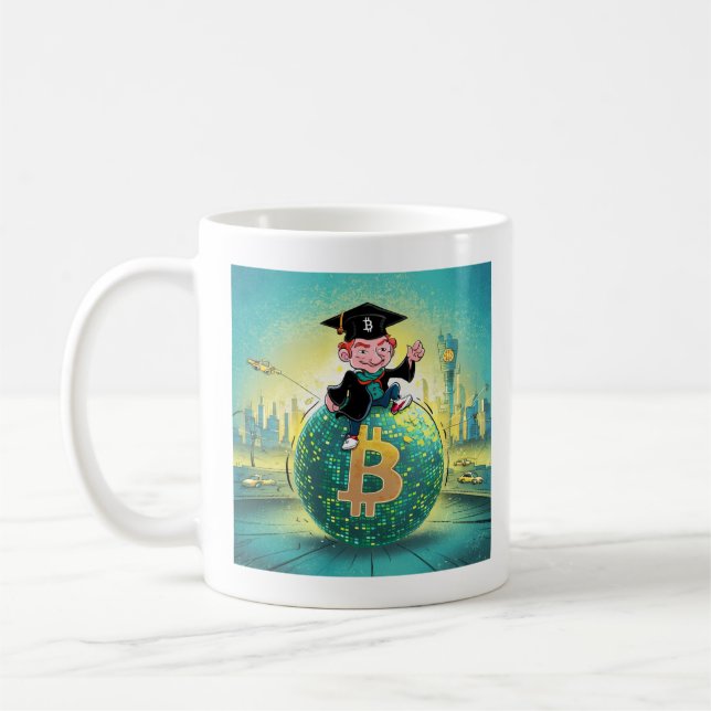 Caneca De Café Graduação em Bitmoney (Esquerda)