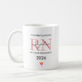 Caneca De Café Graduação em Enfermagem Nome Personalizado Turma d