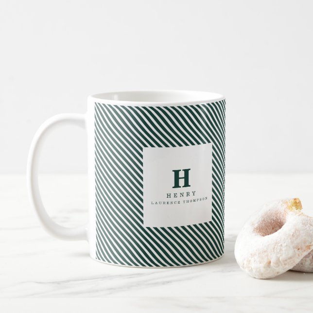 Caneca De Café GRADUAÇÃO INICIAL MUG verde (Com Donut)
