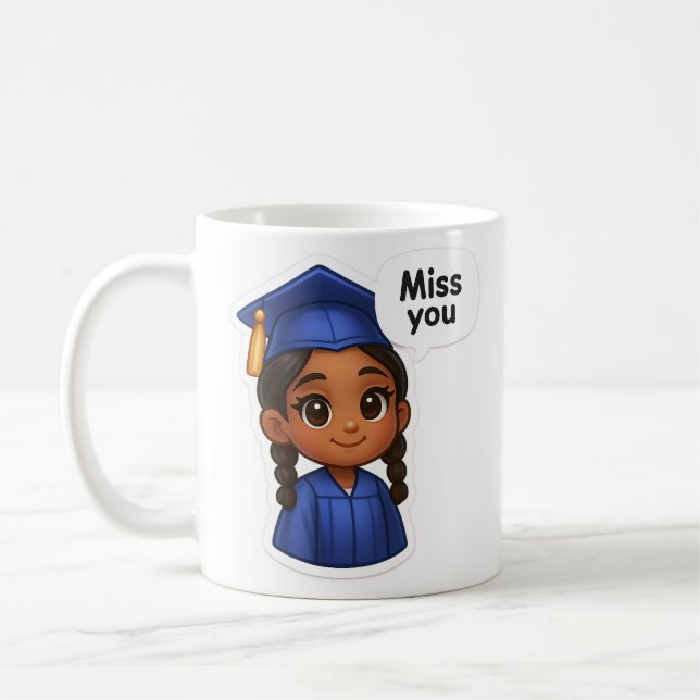 Caneca De Café Graduação Miss Você (Esquerda)