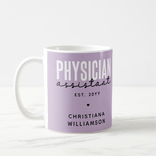 Caneca De Café Graduação PA personalizada do Assistente médico (Esquerda)