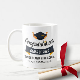 Caneca De Café Graduação - Parabéns Classe de Personalidade Escol