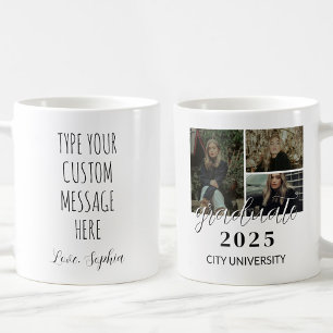 Caneca De Café Graduação Personalizada com 3 Fotos