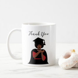 Caneca De Café Graduação Personalizada de Mulher Sorridente