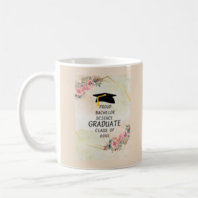 Caneca De Café Graduação personalizada dizendo (Esquerda)