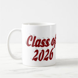 Caneca De Café Graduação texto grená turma de 2026